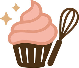 cupcake vector illustration