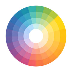 Obraz premium Circular chart of emotional colors, categorized palette representing a range of human emotions, infographic concept.
