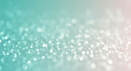 Sparkling Turquoise Bokeh Light Background Texture Effect