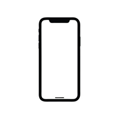 Sleek Smartphone Silhouette A Modern Icon of Connectivity and Communication Technology Depicting Simplicity and Innovation in Mobile Devices