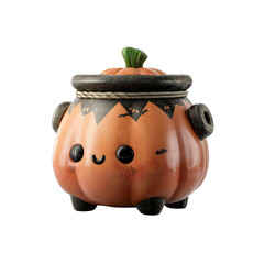 Adorable Pumpkin Cauldron Cute Halloween Decoration