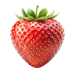 Obraz premium Realistic Strawberry with Seeds Visible
