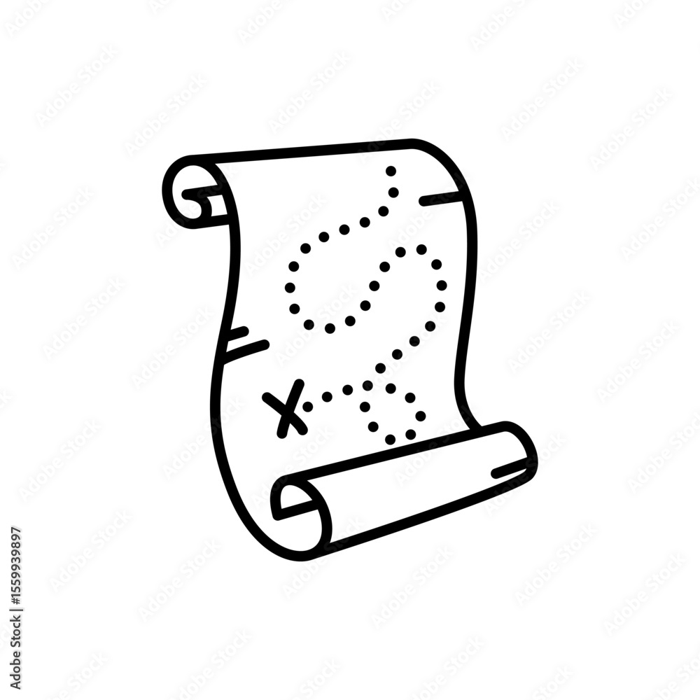 Poster marine port icon. outline linear seaport symbol vector. linear style illustration with editable stro