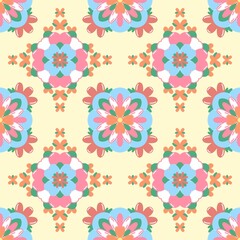 Colorful floral patterns