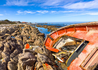 Coastal scenes in Port Nolloth, South Africa
