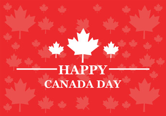 Happy Canada Day, Patriotic Maple Leaf Celebration
Canadian flag on white background. Banner for Canada Day
Happy Canada day background or banner design template celebrated in 1 July. Canada Independe