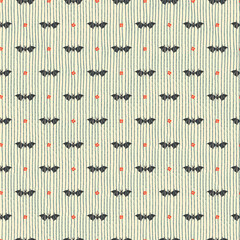 Seamless pattern with Retro Halloween Pattern for Holiday Packaging of Goods, Wallpaper, Home Decor and Textiles Fabric pattern for surface design and othe design projects