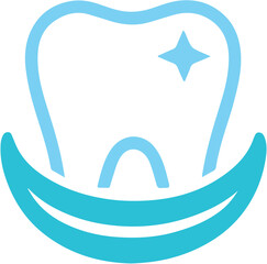 Obraz premium tooth on a white background