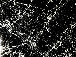 abstract texture of shattered glass cracks
