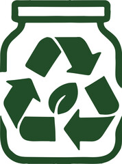 recycle symbol on a white background
