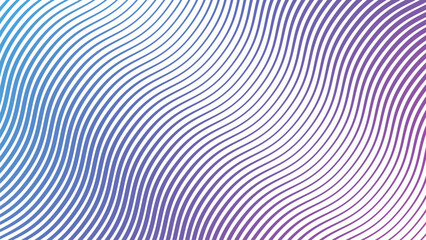 Purple and blue stripes wavy line pattern background for modern abstract fabric web and graphic design