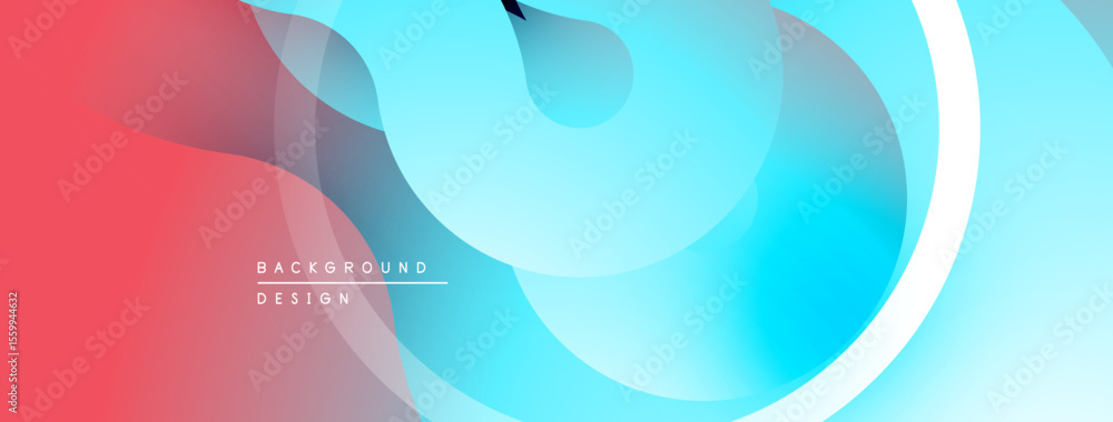Poster Abstract fluid shapes, vibrant colors blend. Modern design, smooth gradients create dynamic visual effect. Background texture, light shades dominate.