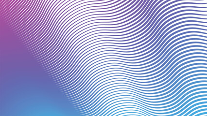 Purple and blue stripes wavy line pattern background for modern abstract fabric web and graphic design