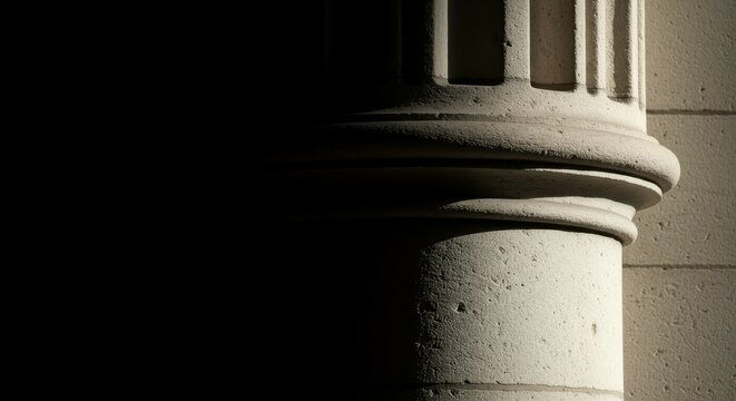 Column Detail with Shadow Creates a Dramatic Effect