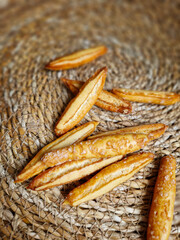 mini cookies close up