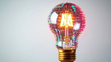 Innovative technology: A bright idea in the form of a glowing light bulb