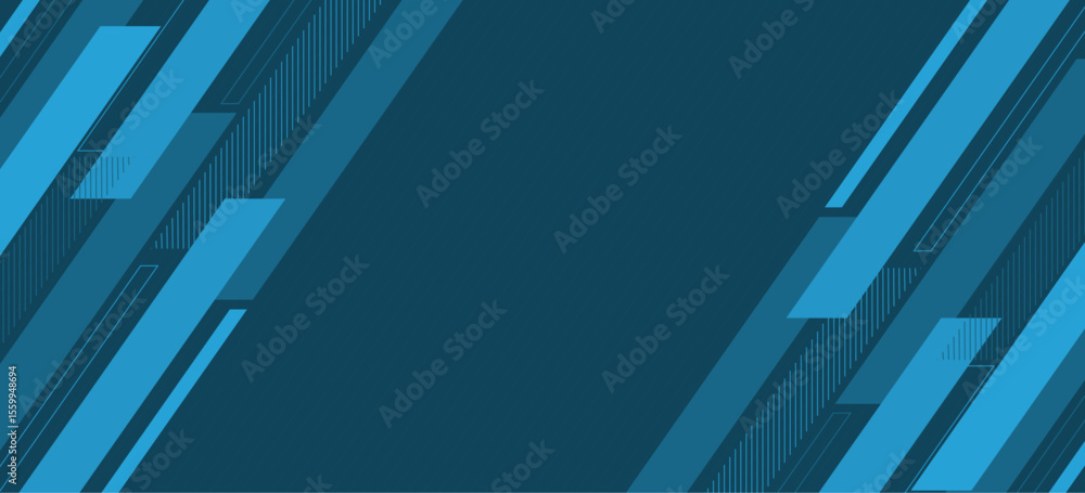 Poster abstract modern background for banner, poster, seminar, brochure – presentation blue background desi