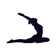 Yoga Poses Silhouette