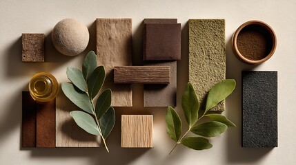 Eco-friendly material samples