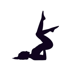 Yoga Poses Silhouette
