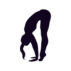 Fototapeta premium Yoga Poses Silhouette