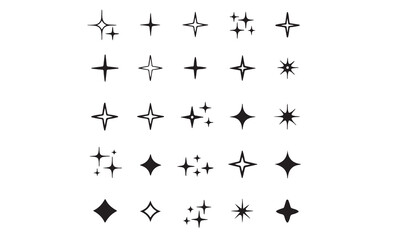 Sparkle Star Icon Set