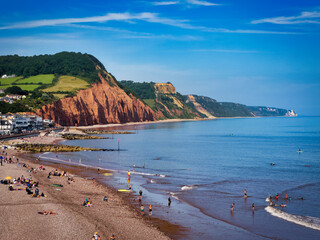 Sidmouth Beach in Devon