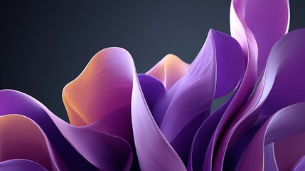 Gradient color abstract art