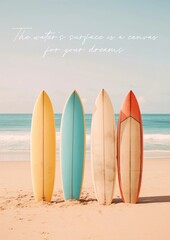 Inspirational quote poster template