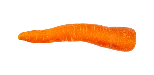 fresh carrot isolated on white background
