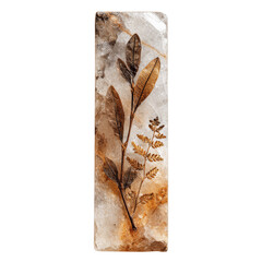 Pressed Flowers and Fern in Crystal Quartz -