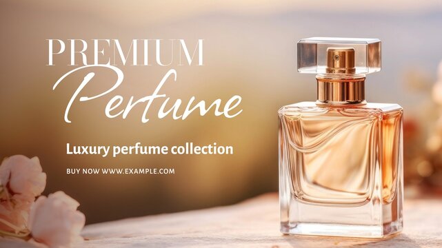 Premium perfume blog banner template