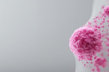Detailed Mammogram Scan Illustrating Breast Tissue Abnormalities