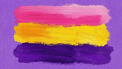 Abstract painted flag