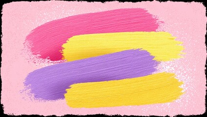 Abstract paint strokes on a textured background