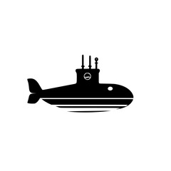 Obraz premium Silhouette pictograms of a submarine depicted as an isolated vector icon set for various design applications