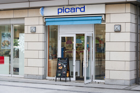 TOKYO, JAPAN - July 1, 2025: A Picard frozen food store in Tokyo's Daikanyama area.
