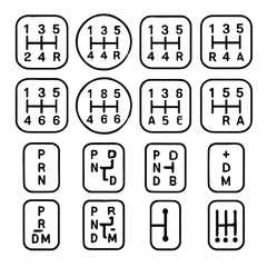 Various Automotive Transmission Gear Shift Patterns Illustrated