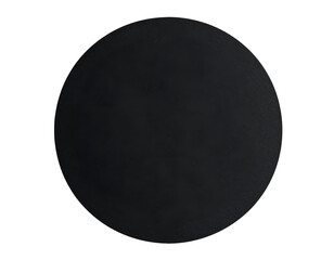 A simple yet elegant dark circular slate surface with subtle textures ready for display.
