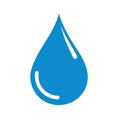 Drop icon on white background. Water icon. Vector.