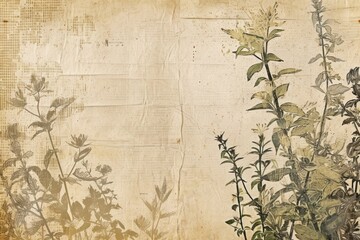 Glitter ephemera border background herbs backgrounds texture.