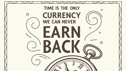 Time is Money Conceptual Design Abstract Clock and Currency Visual Metaphor for Time Management Productivity and Financial Success