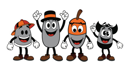 Orange Cartoon Explorer Kids Set