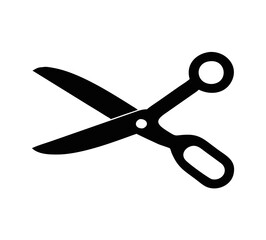 Scissors silhouette icon. Vector illustration