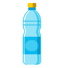 Water bottle flat style. Vector illustration