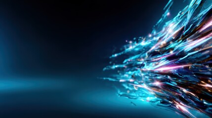 An energetic display of abstract light streams creating dynamic patterns, showcasing vivid colors and forms that resonate with innovation, energy, and the beauty of modern design.