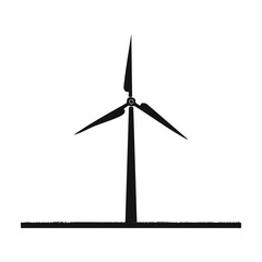 wind turbine isolated on white