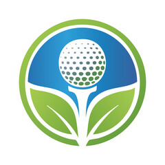 golf logo design with editable vector file
