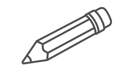 Isolated Pencil Outline