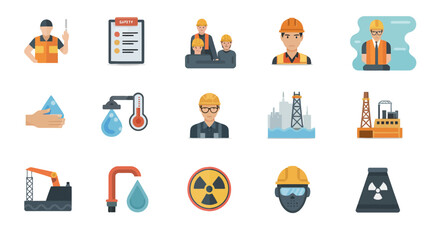 Occupational safety icons